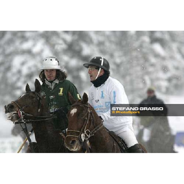 Champagne Ruinart vs. Deutsche Bank - Roberto Marraffa e Sebastian Schneberger Cortina Winter Polo Jaeger-LeCoultre Gold cup Cortina, 25 febbraio 2006 ph. Stefano Grasso