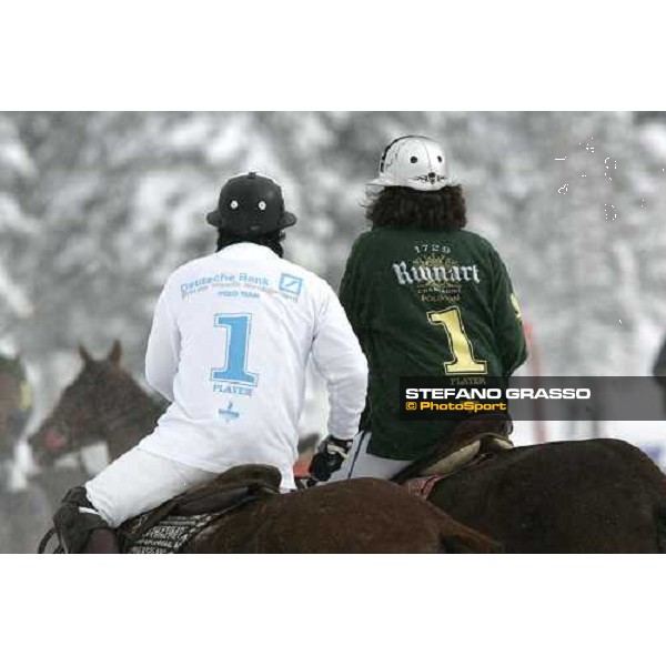Champagne Ruinart vs. Deutsche Bank - Roberto Marraffa e Sebastian Schneberger Cortina Winter Polo Jaeger-LeCoultre Gold cup Cortina, 25 febbraio 2006 ph. Stefano Grasso