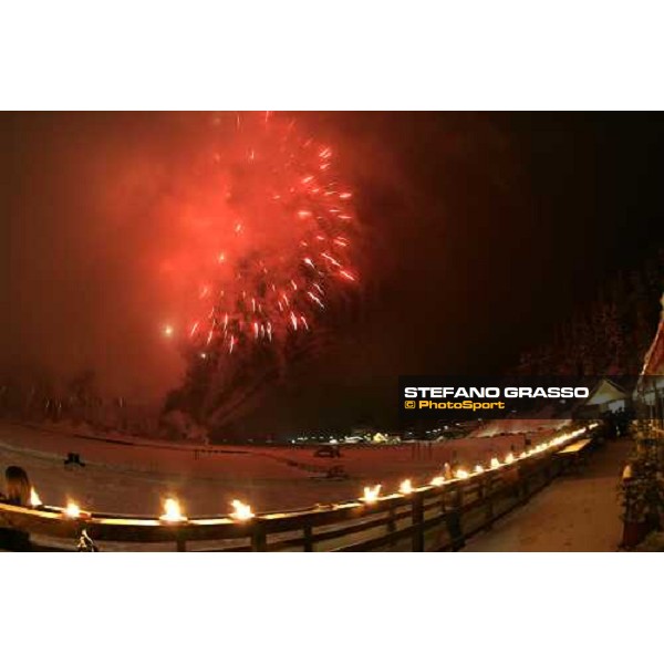 fuochi d\'artiticio Cortina Winter Polo Jaeger-LeCoultre Gold cup Cortina, 25 febbraio 2006 ph. Stefano Grasso
