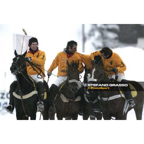 Carranza-Pasqual-D\'Orazio e Menendez - Hotel de la Poste Polo Team Cortina Winter Polo Jaeger-LeCoultre Gold cup Cortina, 25 febbraio 2006 ph. Stefano Grasso