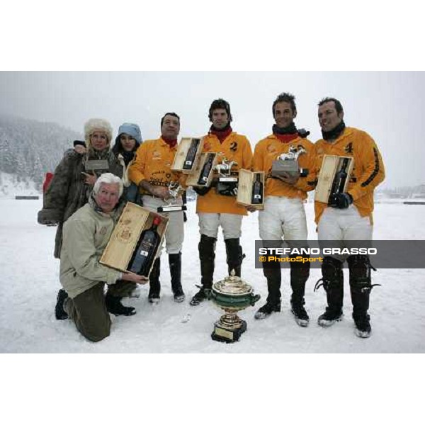 premiazione Cortina Winter Polo Jaeger-LeCoultre Gold cup Cortina, 25 febbraio 2006 ph. Stefano Grasso
