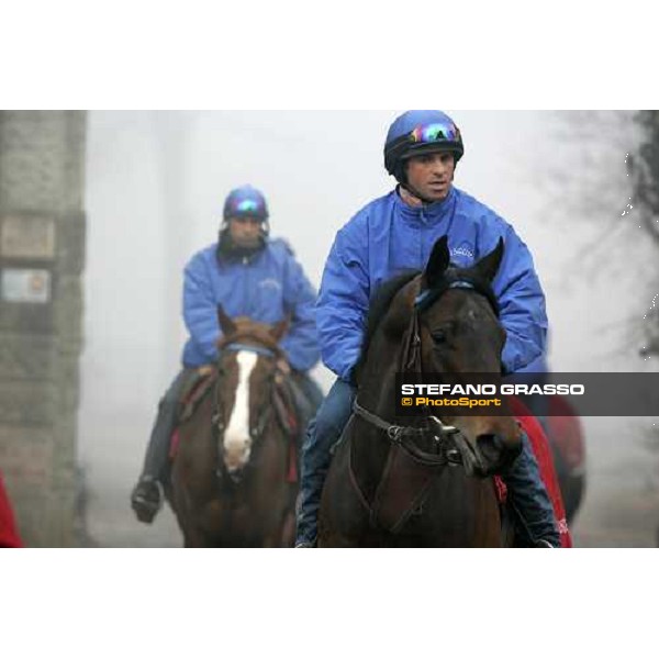 Team Dioscuri - morning works at San Siro Milan, 17th february 2006 ph. Stefano Grasso