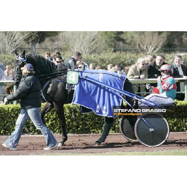 Criterium de Vitesse - Pippo Gubellini with Lets Go in teh paddock before the race Cagnes sur Mer, 12th march 2006 ph. Stefano Grasso