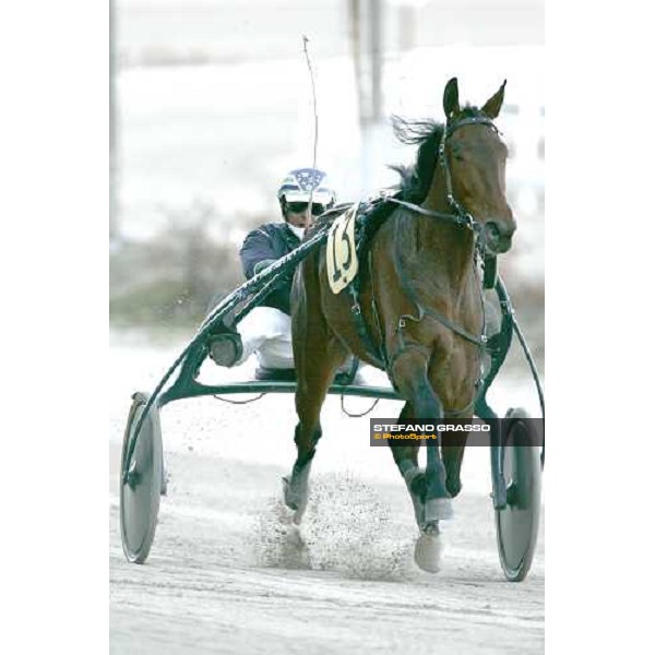 Marco Smorgon with Giulia Grif wins Premio Emilia at San Siro racetrack Milan, 11th march 2006 ph. Stefano Grasso