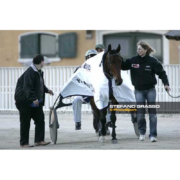 Marco Smorgon and Giulia Grif winners of Premio Emilia at San Siro racetrack Milan, 11th march 2006 ph. Stefano Grasso