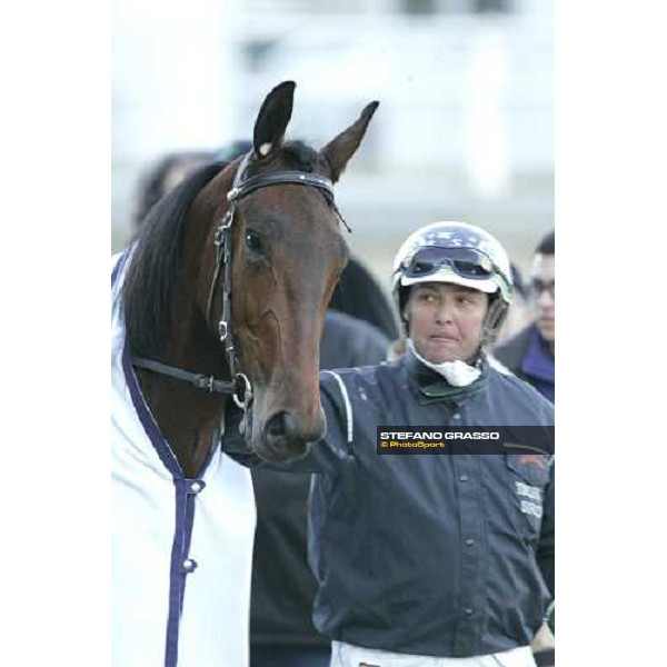 Marco Smorgon and Giulia Grif winners of Premio Emilia at San Siro racetrack Milan, 11th march 2006 ph. Stefano Grasso