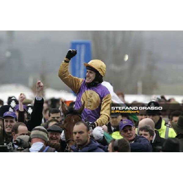 A.P. McCoy on Brave Inca comes in the winner circle after winning The Smurfit Kappa Champion Hurdle Challenge Trophy won A.P. McCoy on Brave Inca Cheltenham, 1st day - 14th march 2006 ph. Stefano Grasso