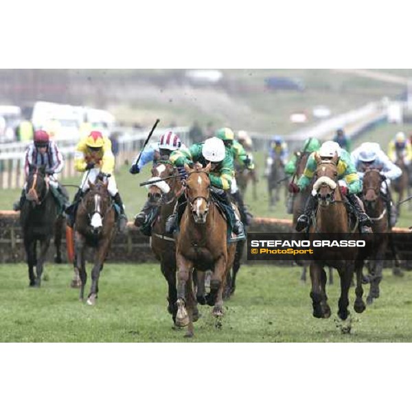 A.P.McCoy on Straw Bear fighting for the glory with Paul Carberry on Sweet Wake. the winner will be Noland (2ns from left) - The Anglo Irish Bank Supreme Novices\' Hurdle Race Cheltenham, 1st day - 14th march 2006 ph. Stefano Grasso