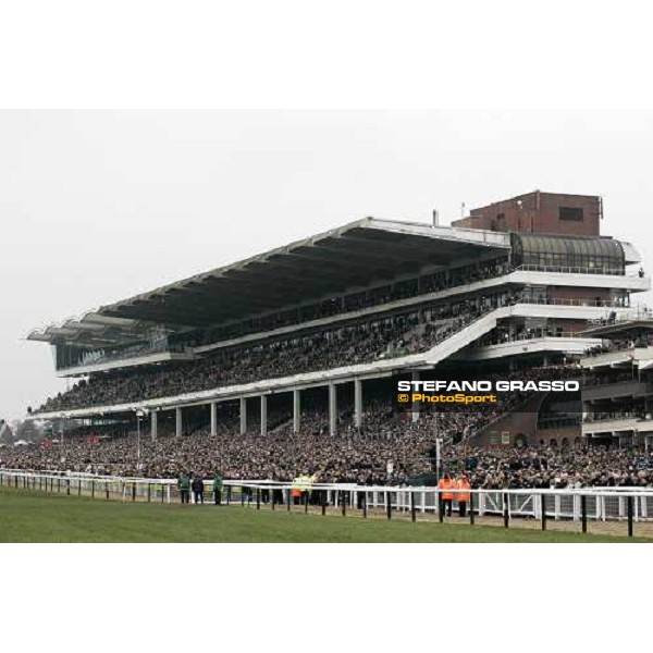 the grandstand of Cheltenham before the start of The Totesport Cheltenham Gold Cup Steeple Cheltenham, 17th march 2006 ph. Stefano Grasso