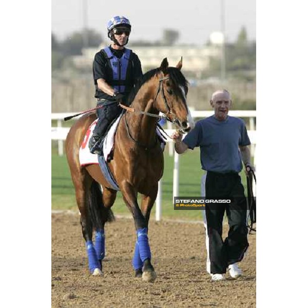 morning exercises for Richard Hills on Maraahel at Nad El Sheba racetrack Dubai, 23rd march 2006 ph. Stefano Grasso