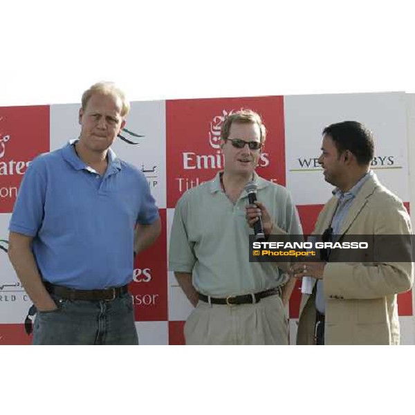 Lord Derby and Ed Dunlop at breakfast with the Stars at Nad El Sheba racetrack Dubai, 23rd march 2006 ph. Stefano Grasso