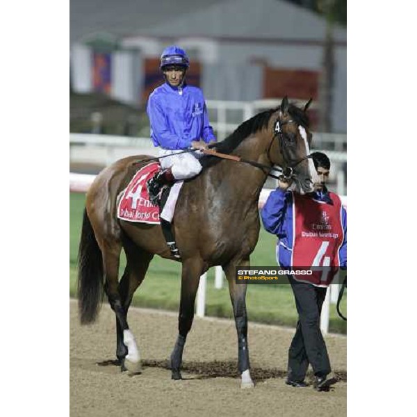 Frankie Dettori on Electrocutionist before the race Nad El Sheba, 25th march 2006 ph. Stefano Grasso