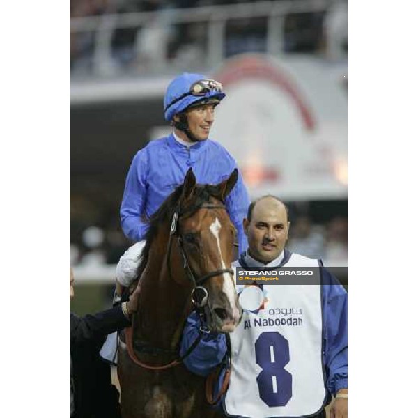 Frankei Dettori on Discreet Cat after winning the Uae Derby Nad El Sheba, 25th march 2006 ph. Stefano Grasso