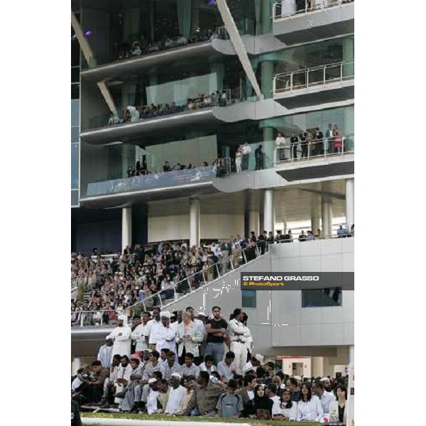 a view of the grandstand of NAd El Sheba racetrack Dubai 25th march 2006 ph. Stefano Grasso