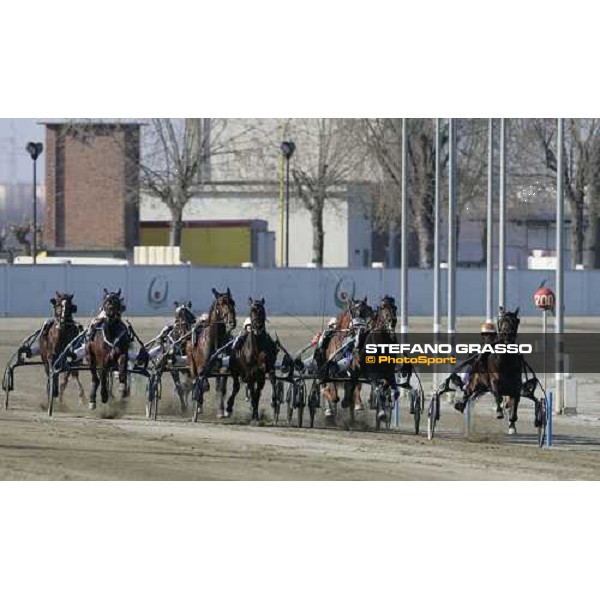 straight of Gran Premio Costa Azzurra - Bjorn Goop with Smashing Victory leads first from right Torino, 2th april 2006 ph. Stefano Grasso