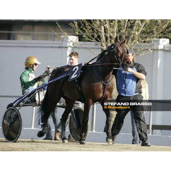 Bjorn Goop with Smashing Victory goes to the winner circle after winning the Gran Premio Costa Azzurra Torino, 2th april 2006 ph. Stefano Grasso