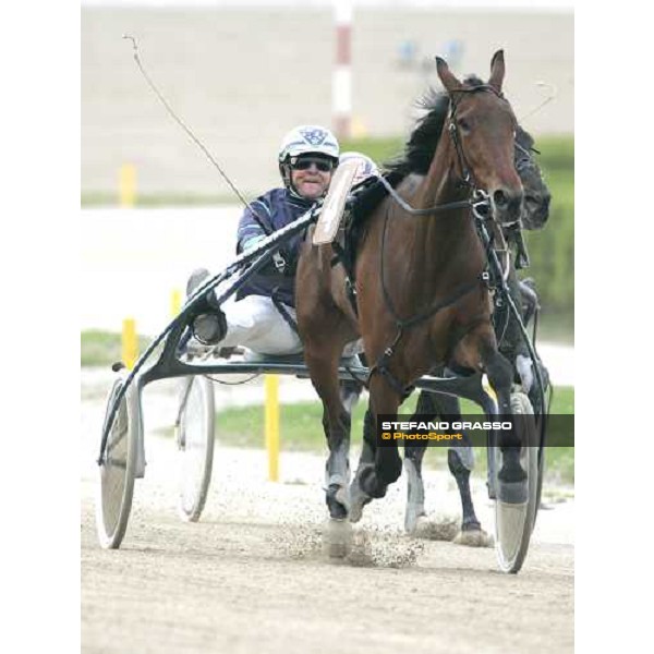 Marco Smorgon with Giulia Grif wins the Gran Premio Italia Bologna, 9th april 2006 ph.Stefano Grasso