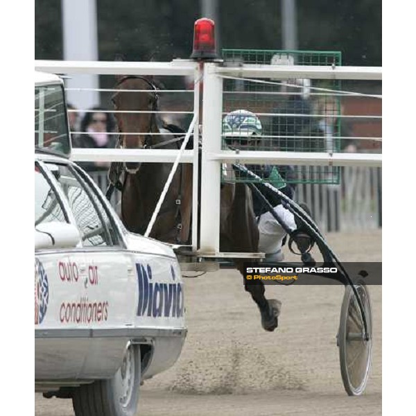 the start of Gran Premio Italia - Marco Smorgon with Giulia Grif Bologna, 9th april 2006 ph. Stefano Grasso