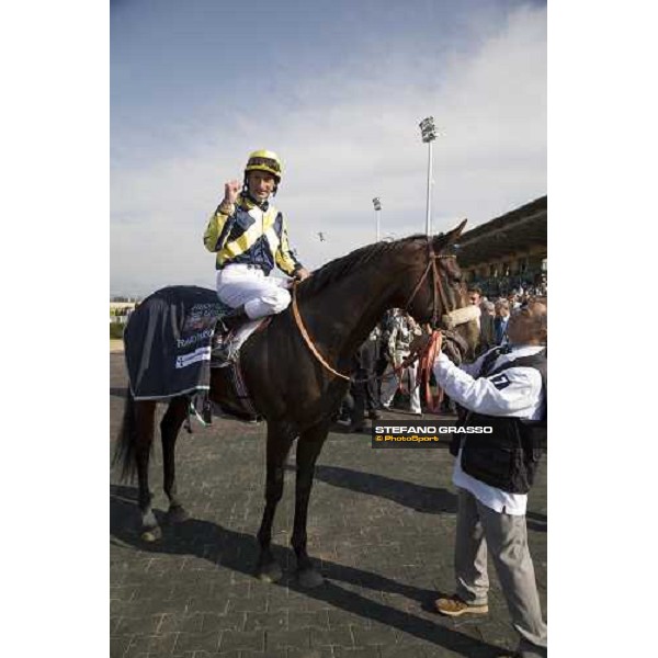 Stefano Landi with Rattle and Hum winner of Premio Parioli, in the winner circle - Roma Capannelle, 23rd april 2006 ph. Stefano Grasso