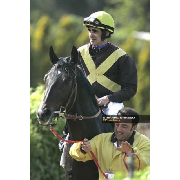 Fabio Branca with Monachesi winner of Premio Botticelli Roma Capannelle, 23rd april 2006 ph. Stefano Grasso