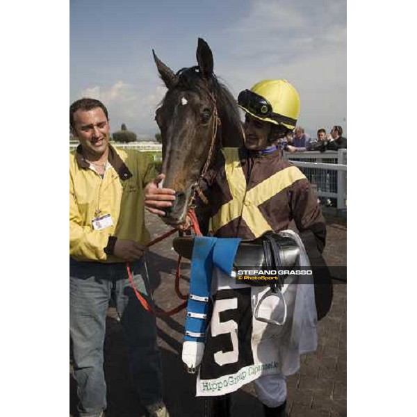 Fabio Branca with Monachesi winner of Premio Botticelli Roma Capannelle, 23rd april 2006 ph. Stefano Grasso