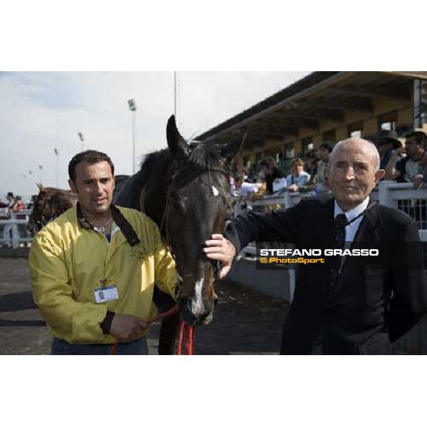 Luigi Camici with Monachesi winner of Premio Botticelli Roma Capannelle, 23rd april 2006 ph. Stefano Grasso