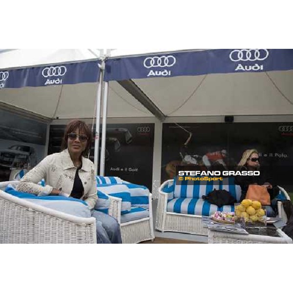 Costa Smeralda - Jaeger-LeCoultre Gold Cup 2006 - Amy Stewart at Audi stand Porto Cervo 24th april 2006 ph. Stefano Grasso