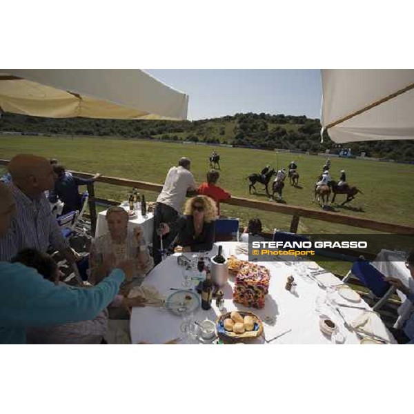 Tom Barrack and Marta MArzotto during the match Mochi Craft Polo Team vs. Jaeger-Le-Coultre Polo Team at Costa Smeralda - Jaeger-LeCoultre Gold Cup 2006 Porto Cervo, 26th april 2006 ph. Stefano Grasso