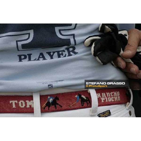 a close up for the belt of Tom Barrack at Porto Cervo Jaeger-LeCoultre Gold Cup 2006 Porto Cervo, 28th april 2006 ph. Stefano Grasso