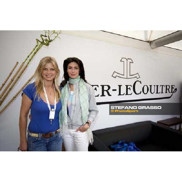 Clare Bountbatten marchesa di Milford Haven Anna Valle and at stand Jaeger-LeCoultre during Costa Smeralda Jaeger-LeCoultre Gold Cup 2006 Porto Cervo, 29th april 2006 ph. Stefano Grasso
