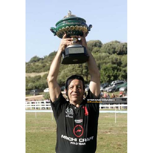 Luca D\'Orazio captain of Mochi Craft Polo Team winner of Costa Smeralda Jaeger-LeCoultre Polo Cup Porto Cervo, 30th april 2006 ph. Stefano Grasso
