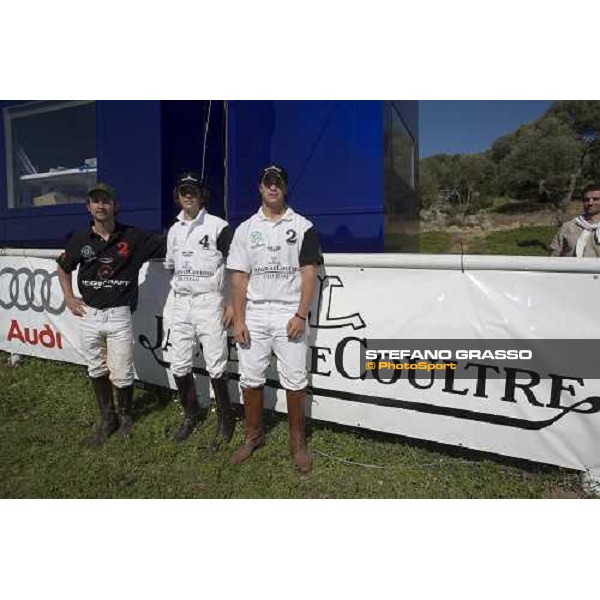 Julian De Lusarreta, Joaquin Maiquez and Pedro Soria, the joungest players of Costa Smeralda Jaeger-LeCoultre Polo Cup Porto Cervo, 30th april 2006 ph. Stefano Grasso
