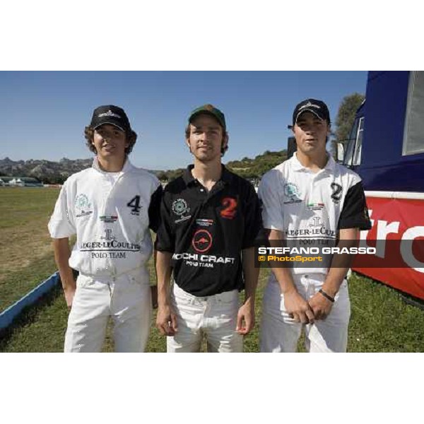 Julian De Lusarreta, Joaquin Maiquez and Pedro Soria, the joungest players of Costa Smeralda Jaeger-LeCoultre Polo Cup Porto Cervo, 30th april 2006 ph. Stefano Grasso