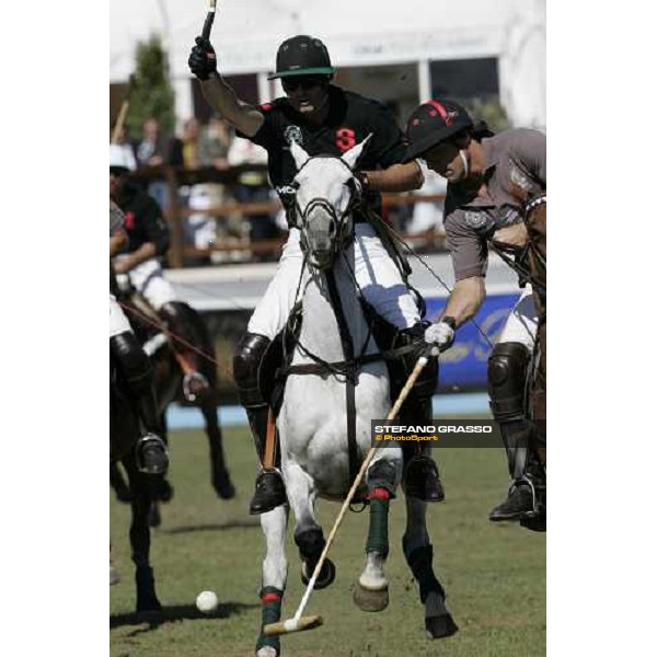 Manuel Carranza of Mochi Craft Polo Team vs. Nicolas Espain Gastaldi of Ruinart Champagne Costa Smeralda Jaeger-LeCoultre Polo Cup Porto Cervo, 30th april 2006 ph. Stefano Grasso