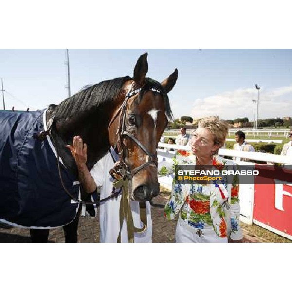 Franca Vittadini with Distant Way winner of Gran Premio Presidente ddella Repubblica Roma, 14th may 2006 ph. Stefano Grasso