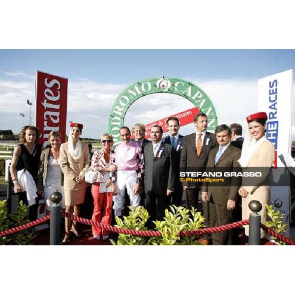 giving prize for the connection of Windhuk winner of the Premio Regina Elena Emirates Airline Roma, 14th may 2006 ph. Stefano Grasso