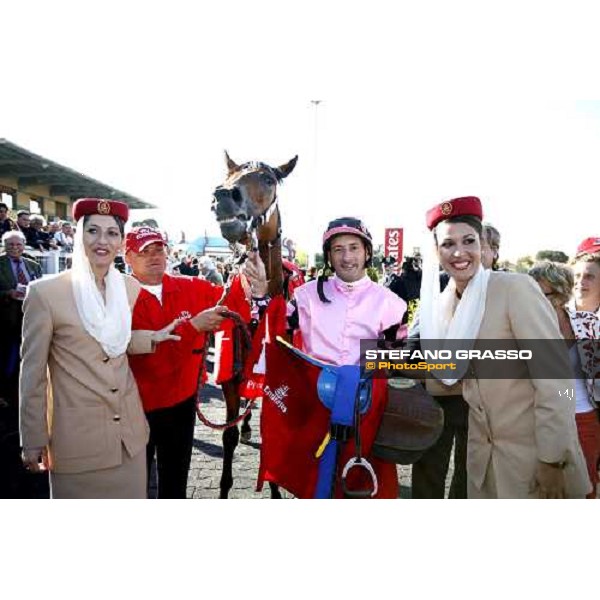 Stefano Landi and Windhuk winners of the Premio Regina Elena Emirates Airline Roma, 14th may 2006 ph. Stefano Grasso