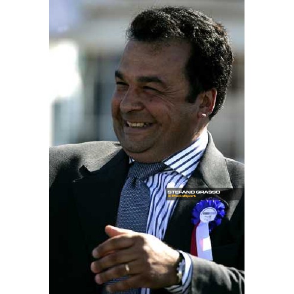 Fabio Brogi trainer of Distant Way winner of the Gran Premio Presidente della Repubblica At The Races Rome, 14th may 2006 ph. Stefano Grasso