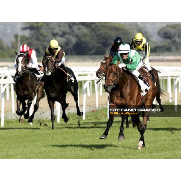 Marco Monteriso on Gentlewave wins the 123¡ Derby Italiano Rome Capannelle, 21th may 2006 ph. Stefano Grasso