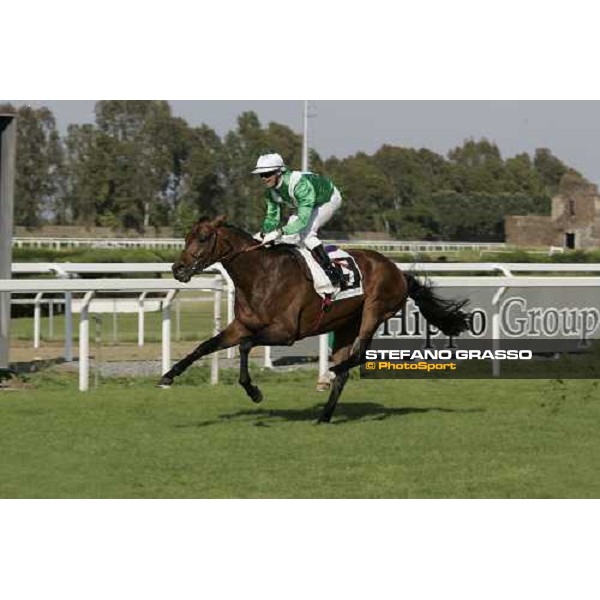 Marco Monteriso on Gentlewave wins the 123¡ Derby Italiano Rome Capannelle, 21th may 2006 ph. Stefano Grasso