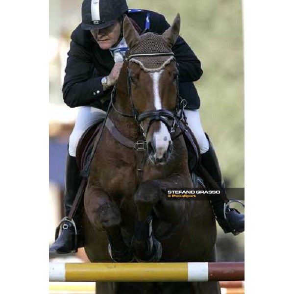 Heinrich-Hermann Engemann on Aboyeur W winner of the prize nr.3 - Mercedes Benz Rome, Piazza di Siena 25th may 2006 ph. Stefano Grasso