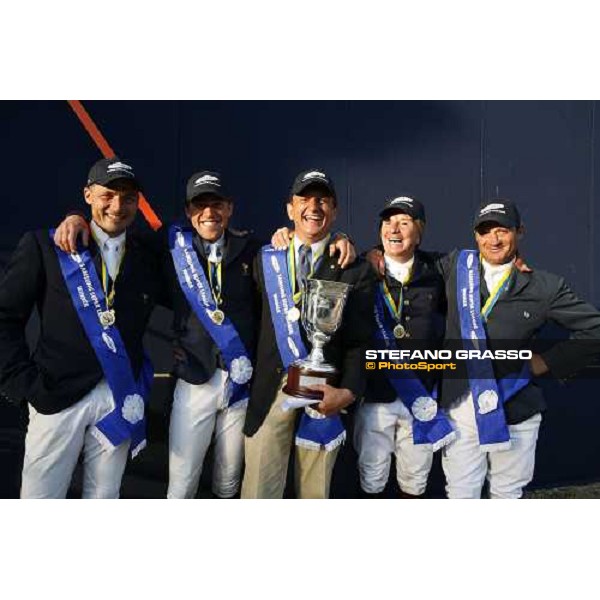 the french team winner of Coppa delle Nazioni Samsung Superleague Fei-Italia 2006 at Piazza di Siena Roma, 26th may 2006 ph. Stefano Grasso