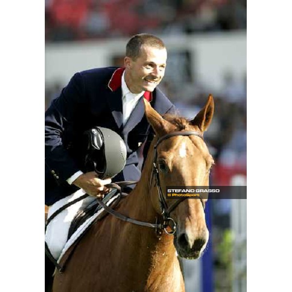 Stephane Lafouge on Gabelou des Ores jumps on the 2nd heat of Coppa delle Nazioni Samsung Superleague Fei-Italia 2006 at Piazza di Siena Roma, 26th may 2006 ph. Stefano Grasso
