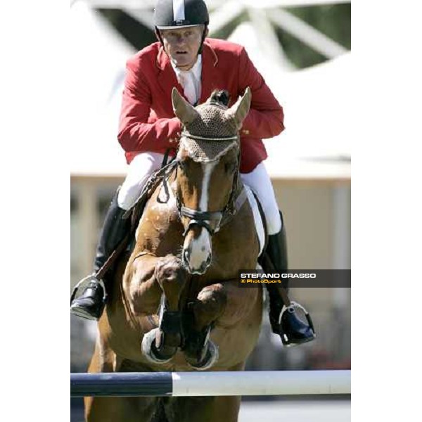 Heinrich-Hermann Engemann on Aboyeur W jumps during the 1st heat of Coppa delle Nazioni Samsung Super League Fei-Italia 2006 Rome, 27th may 2006 ph. Stefano Grasso