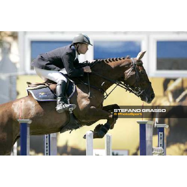 Rolf-Goran Bengtsson on Mac Kinley jumps during the 1st heat of Coppa delle Nazioni Samsung Super League Fei-Italia 2006 Rome, 27th may 2006 ph. Stefano Grasso