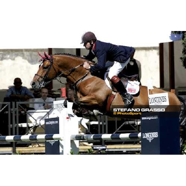 Nick Skelton on Arko III jumps during the 1st heat of Coppa delle Nazioni Samsung Super League Fei-Italia 2006 Rome, 27th may 2006 ph. Stefano Grasso