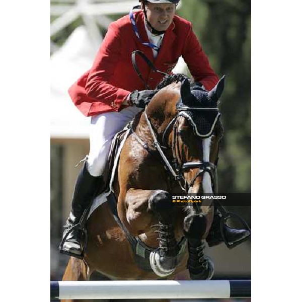 Ulrich Kirchhoff on Carino jumps during the 1st heat of Coppa delle Nazioni Samsung Super League Fei-Italia 2006 Rome, 27th may 2006 ph. Stefano Grasso