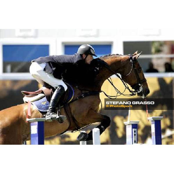 Peder Fredricson on H\'M Magic Bengtsson jumps during the 1st heat of Coppa delle Nazioni Samsung Super League Fei-Italia 2006 Rome, 27th may 2006 ph. Stefano Grasso