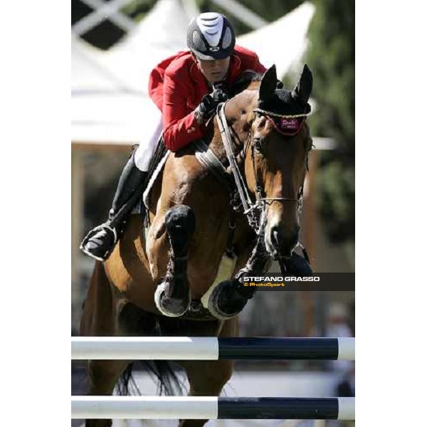 Mylene Diederichsmeier on Countess G jumps during the 1st heat of Coppa delle Nazioni Samsung Super League Fei-Italia 2006 Rome, 27th may 2006 ph. Stefano Grasso
