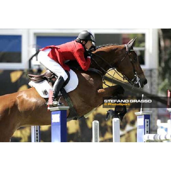 Mylene Diederichsmeier on Countess G jumps during the 1st heat of Coppa delle Nazioni Samsung Super League Fei-Italia 2006 Rome, 27th may 2006 ph. Stefano Grasso